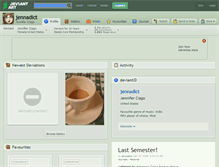 Tablet Screenshot of jennadict.deviantart.com