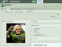 Tablet Screenshot of domobmix.deviantart.com