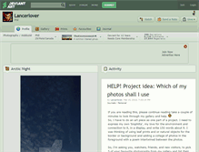 Tablet Screenshot of lancerlover.deviantart.com