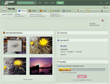 Tablet Screenshot of nxriot.deviantart.com