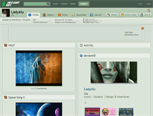 Tablet Screenshot of ladyalu.deviantart.com