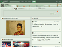 Tablet Screenshot of camilah.deviantart.com
