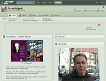 Tablet Screenshot of ferrandelgado.deviantart.com