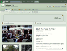 Tablet Screenshot of curiouserx10.deviantart.com