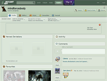 Tablet Screenshot of mindforcesbody.deviantart.com