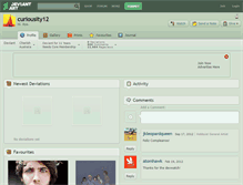 Tablet Screenshot of curiousity12.deviantart.com