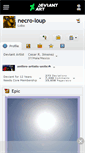 Mobile Screenshot of necro-loup.deviantart.com