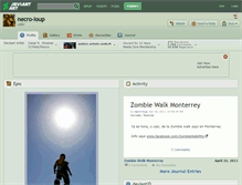Tablet Screenshot of necro-loup.deviantart.com