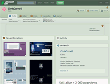 Tablet Screenshot of chriscornell.deviantart.com