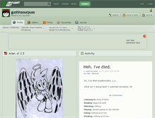 Tablet Screenshot of gustinsourpuss.deviantart.com