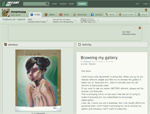 Tablet Screenshot of mnemosa.deviantart.com