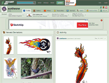 Tablet Screenshot of acetheone.deviantart.com