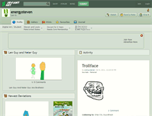 Tablet Screenshot of energysteven.deviantart.com