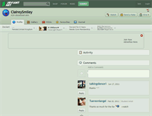 Tablet Screenshot of claireysmiley.deviantart.com