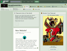 Tablet Screenshot of decepticonsunite.deviantart.com