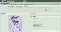 Desktop Screenshot of cuteflame13.deviantart.com