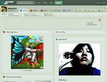 Tablet Screenshot of kokoryu.deviantart.com