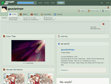 Tablet Screenshot of gaussianhope.deviantart.com