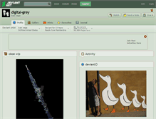 Tablet Screenshot of digital-grey.deviantart.com