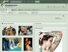 Tablet Screenshot of hannabellelector.deviantart.com