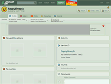 Tablet Screenshot of happytimeplz.deviantart.com