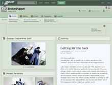 Tablet Screenshot of brokenpuppet.deviantart.com