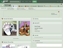 Tablet Screenshot of kencougr.deviantart.com