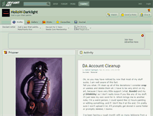 Tablet Screenshot of hollow-darklight.deviantart.com
