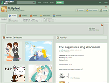 Tablet Screenshot of fluffy-land.deviantart.com