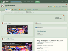 Tablet Screenshot of novaryumaru.deviantart.com