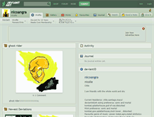 Tablet Screenshot of nicoangra.deviantart.com
