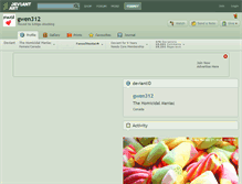 Tablet Screenshot of gwen312.deviantart.com