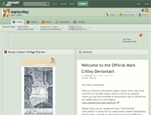 Tablet Screenshot of markcrilley.deviantart.com