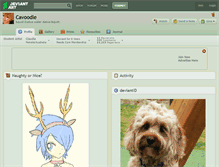 Tablet Screenshot of cavoodle.deviantart.com