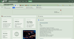 Desktop Screenshot of mercenarychick.deviantart.com