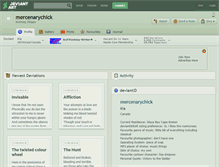 Tablet Screenshot of mercenarychick.deviantart.com