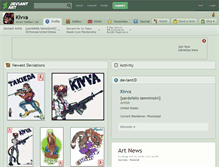 Tablet Screenshot of kivva.deviantart.com