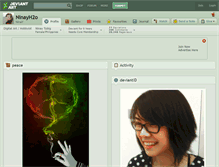 Tablet Screenshot of ninayh2o.deviantart.com