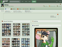 Tablet Screenshot of durza.deviantart.com