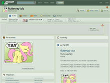 Tablet Screenshot of flutteryay1plz.deviantart.com