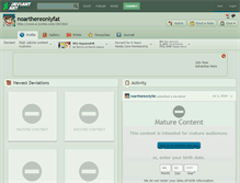 Tablet Screenshot of noarthereonlyfat.deviantart.com