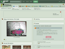Tablet Screenshot of froidone.deviantart.com