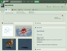 Tablet Screenshot of marchwinds.deviantart.com