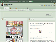 Tablet Screenshot of metal-truncator.deviantart.com