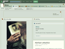 Tablet Screenshot of bhrox.deviantart.com