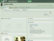 Tablet Screenshot of frederic-chopin.deviantart.com