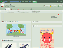 Tablet Screenshot of misterzubair.deviantart.com