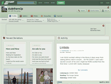 Tablet Screenshot of dudeihave2p.deviantart.com