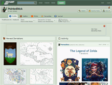 Tablet Screenshot of pointedstick.deviantart.com