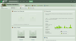 Desktop Screenshot of faceless-monsters.deviantart.com